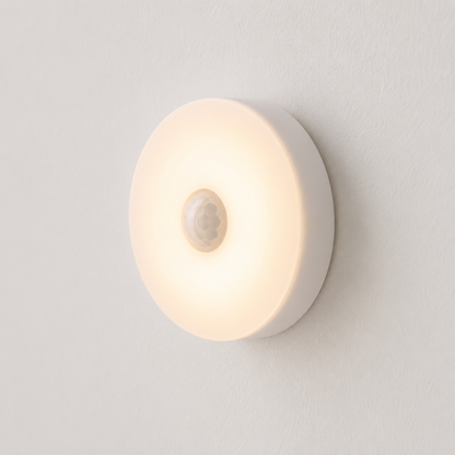 veilleuse ronde LUMŌ SPOT LED fond blanc