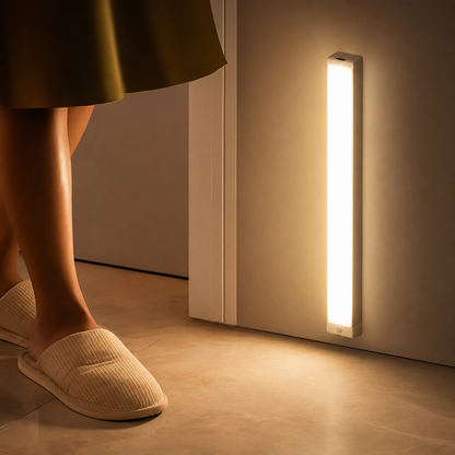 barre LED capteur mouvement couloir nuit lumière chaude automatique